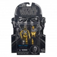Juguetes--Figura Star Wars Episodio V C3po-Dorado con Gris