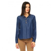 LOB - Blusa Azul Rey con Manga Larga - Azul - DBTA0133